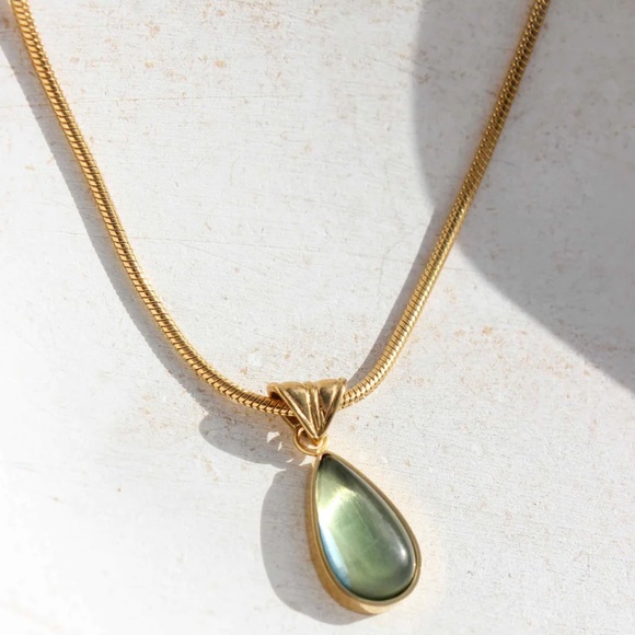 Zara Jewelry - New Glass Crystal Water Drop Pendant Necklace waterproof